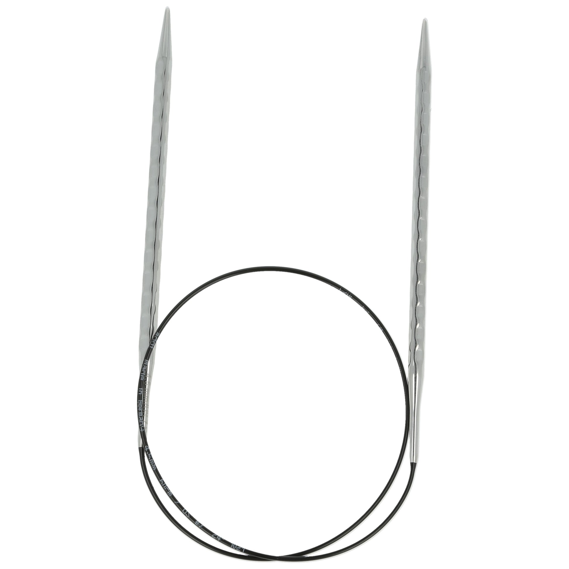 Aiguilles à tricoter circulaires en bronze blanc - Black Edition