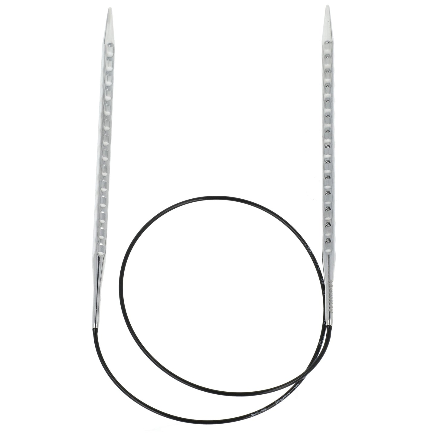 Aiguilles à tricoter circulaires en bronze blanc - Black Edition