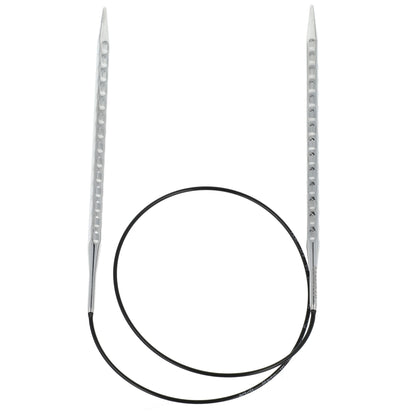 Aiguilles à tricoter circulaires en bronze blanc - Black Edition