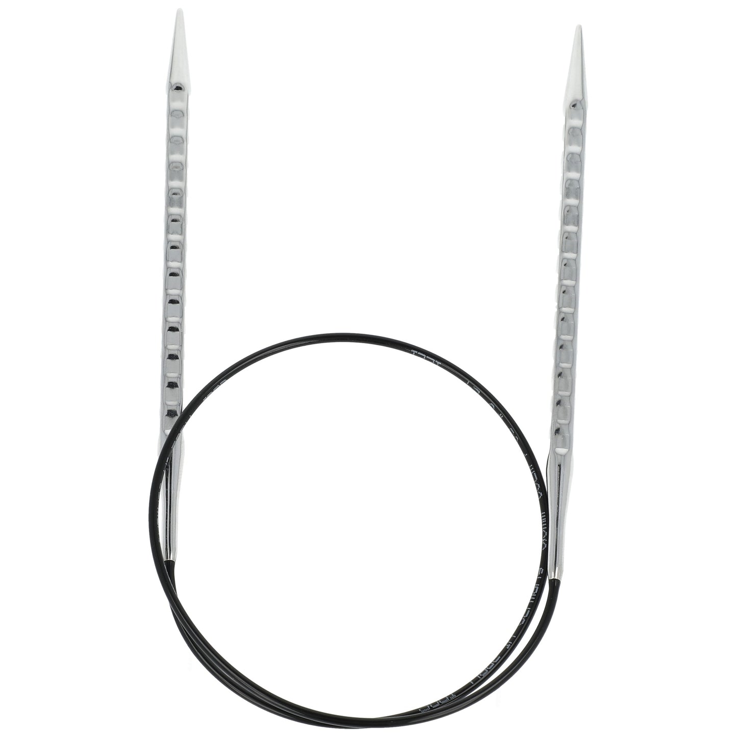 Aiguilles à tricoter circulaires en bronze blanc - Black Edition