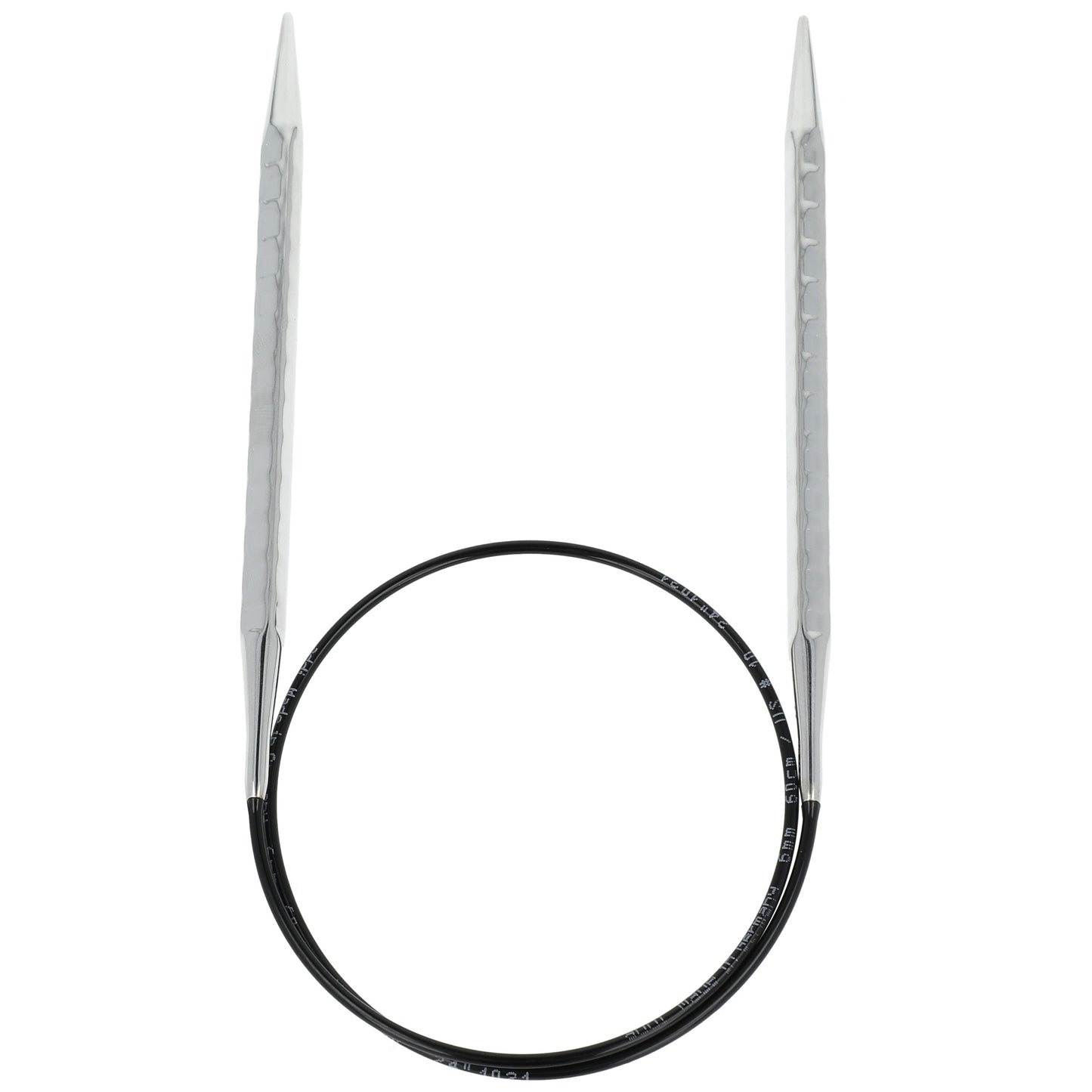 Aiguilles à tricoter circulaires en bronze blanc - Black Edition