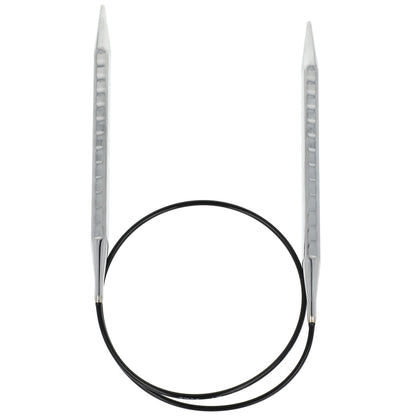 Aiguilles à tricoter circulaires en bronze blanc - Black Edition