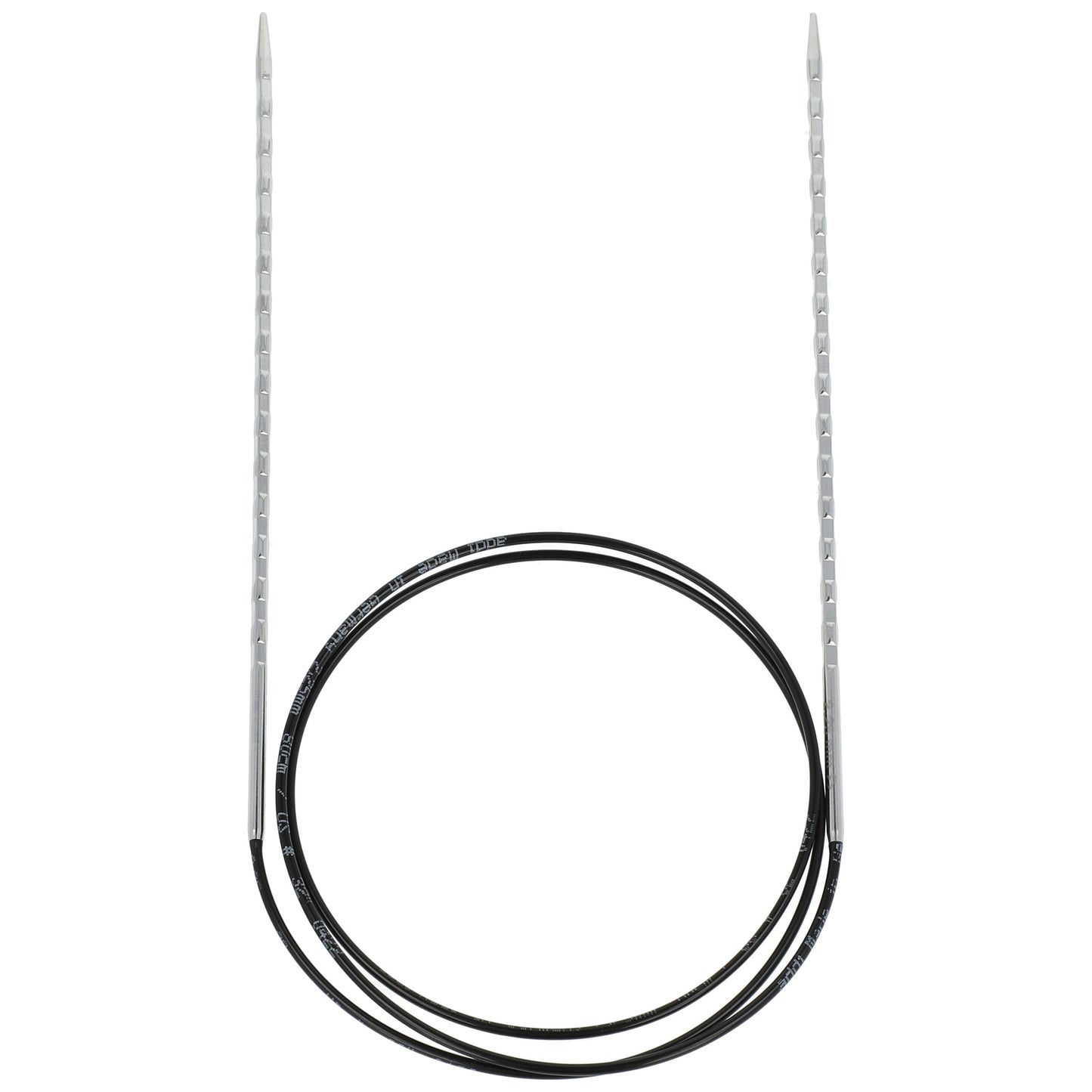 Aiguilles à tricoter circulaires en bronze blanc - Black Edition