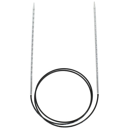 Aiguilles à tricoter circulaires en bronze blanc - Black Edition
