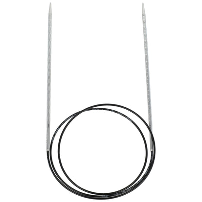 Aiguilles à tricoter circulaires en bronze blanc - Black Edition