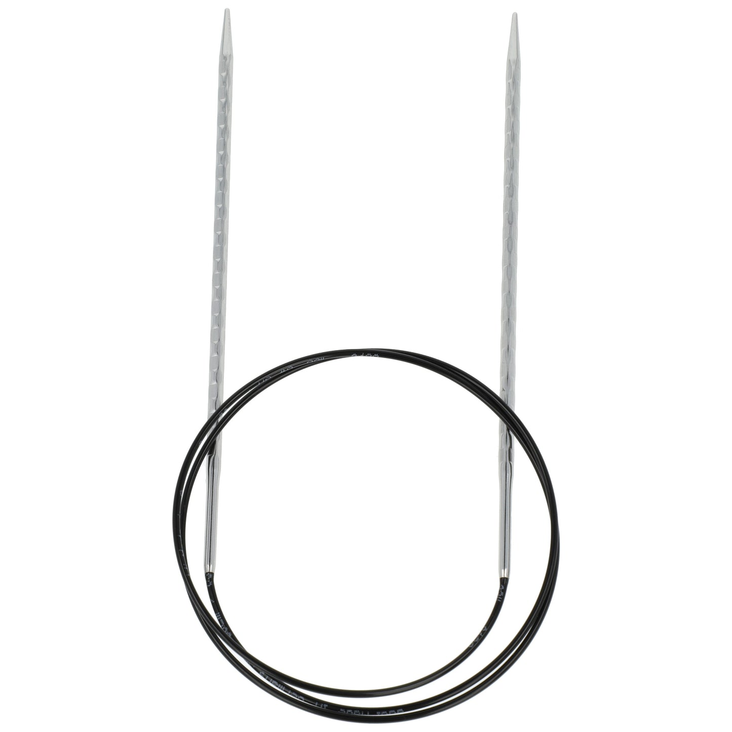 Aiguilles à tricoter circulaires en bronze blanc - Black Edition