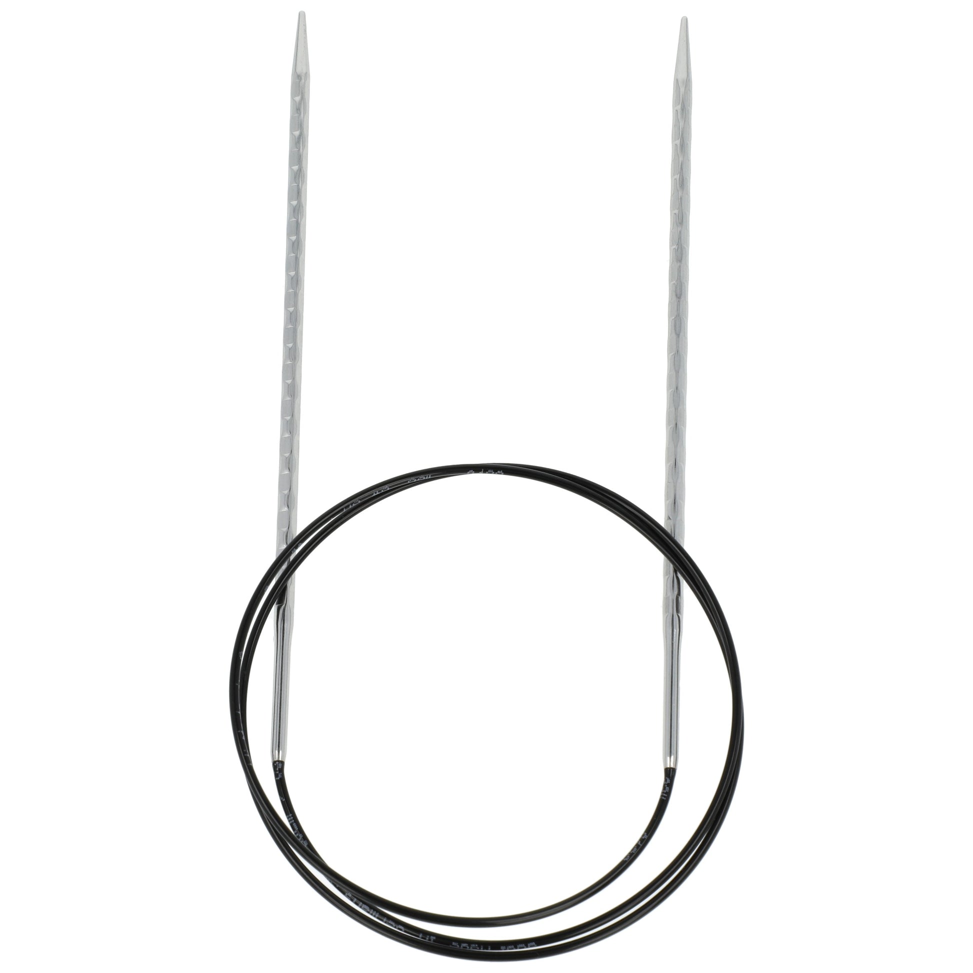 Aiguilles à tricoter circulaires en bronze blanc - Black Edition