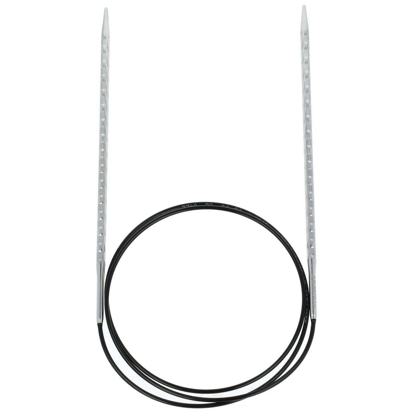 Aiguilles à tricoter circulaires en bronze blanc - Black Edition