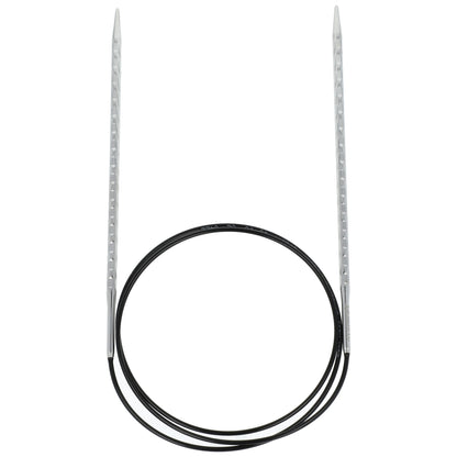 Aiguilles à tricoter circulaires en bronze blanc - Black Edition