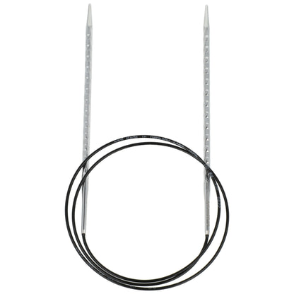 Aiguilles à tricoter circulaires en bronze blanc - Black Edition