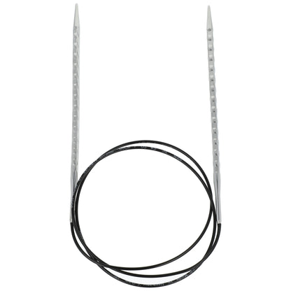 Aiguilles à tricoter circulaires en bronze blanc - Black Edition