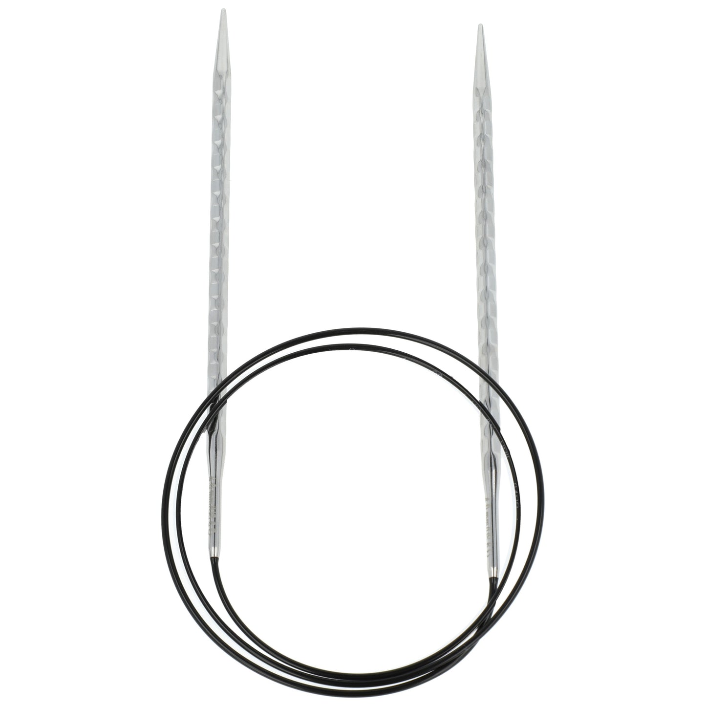 Aiguilles à tricoter circulaires en bronze blanc - Black Edition