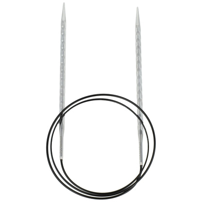 Aiguilles à tricoter circulaires en bronze blanc - Black Edition