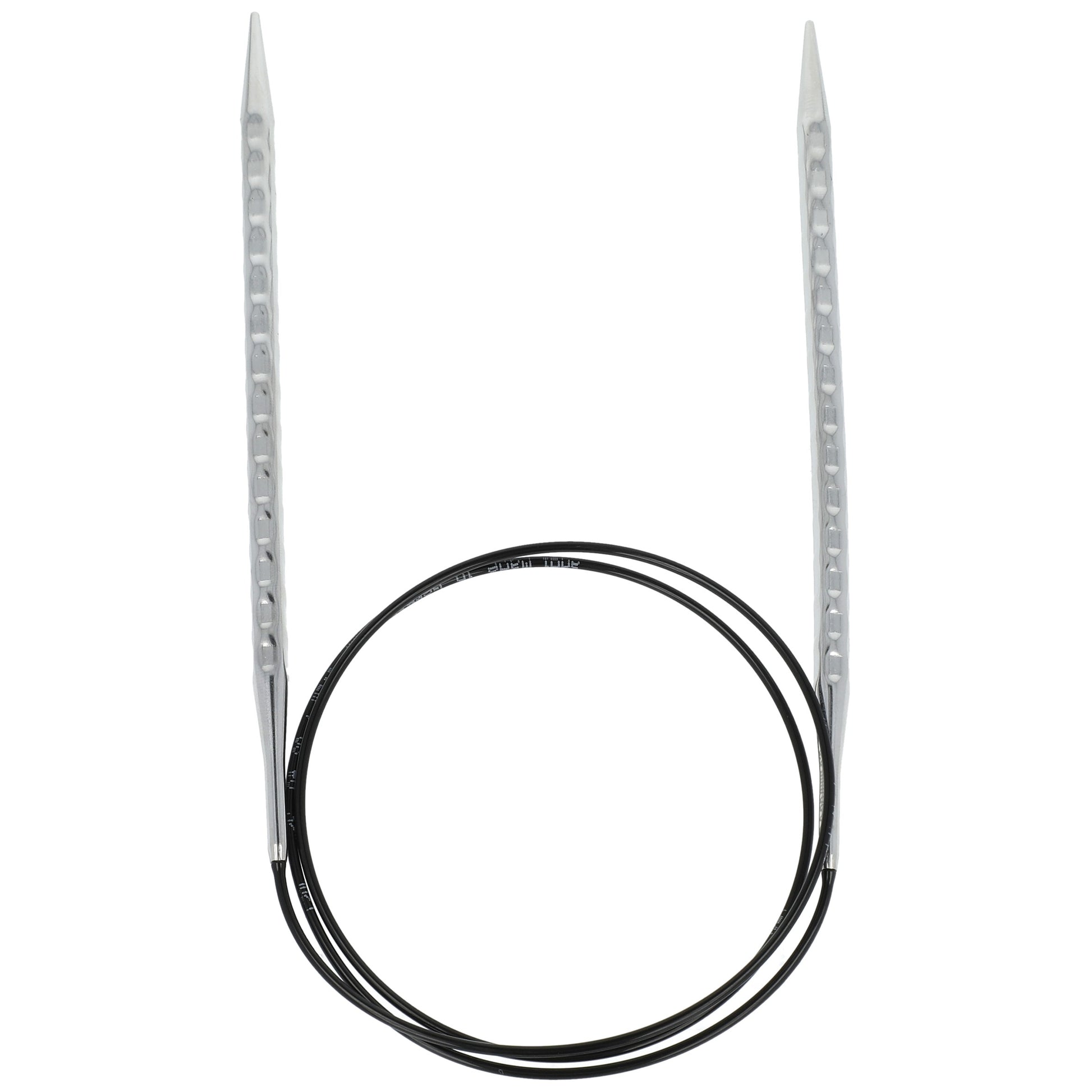 Aiguilles à tricoter circulaires en bronze blanc - Black Edition
