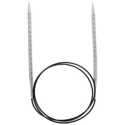 Aiguilles à tricoter circulaires en bronze blanc - Black Edition
