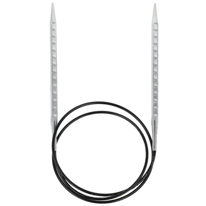Aiguilles à tricoter circulaires en bronze blanc - Black Edition
