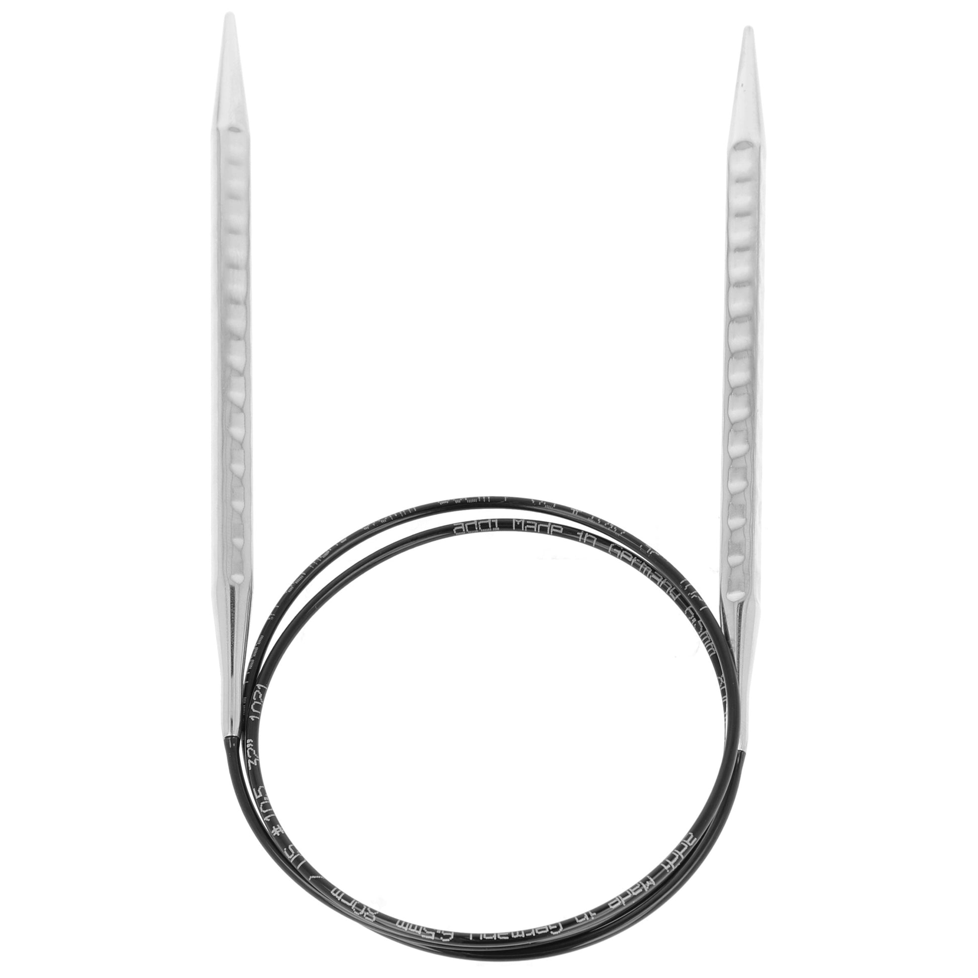 Aiguilles à tricoter circulaires en bronze blanc - Black Edition
