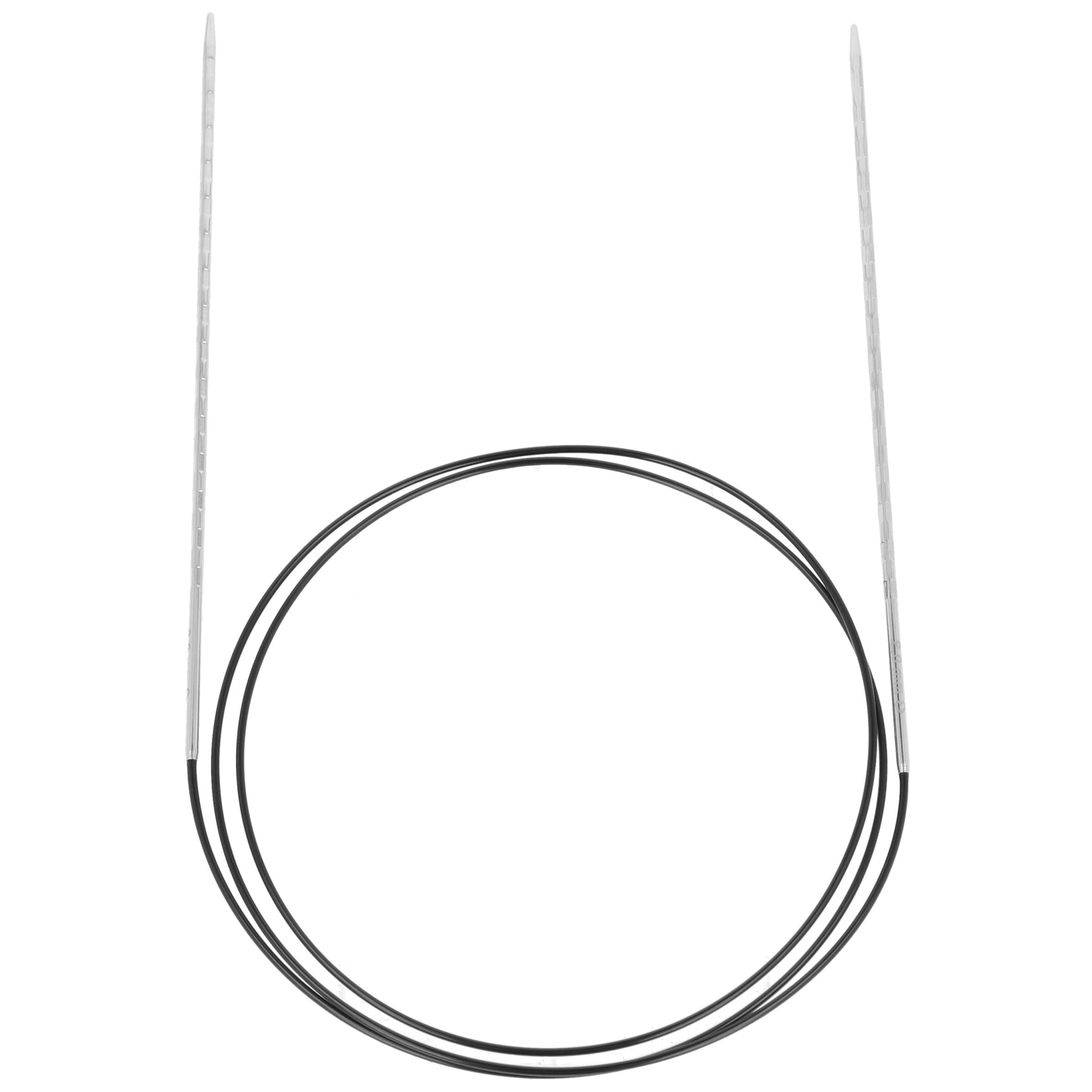 Aiguilles à tricoter circulaires en bronze blanc - Black Edition
