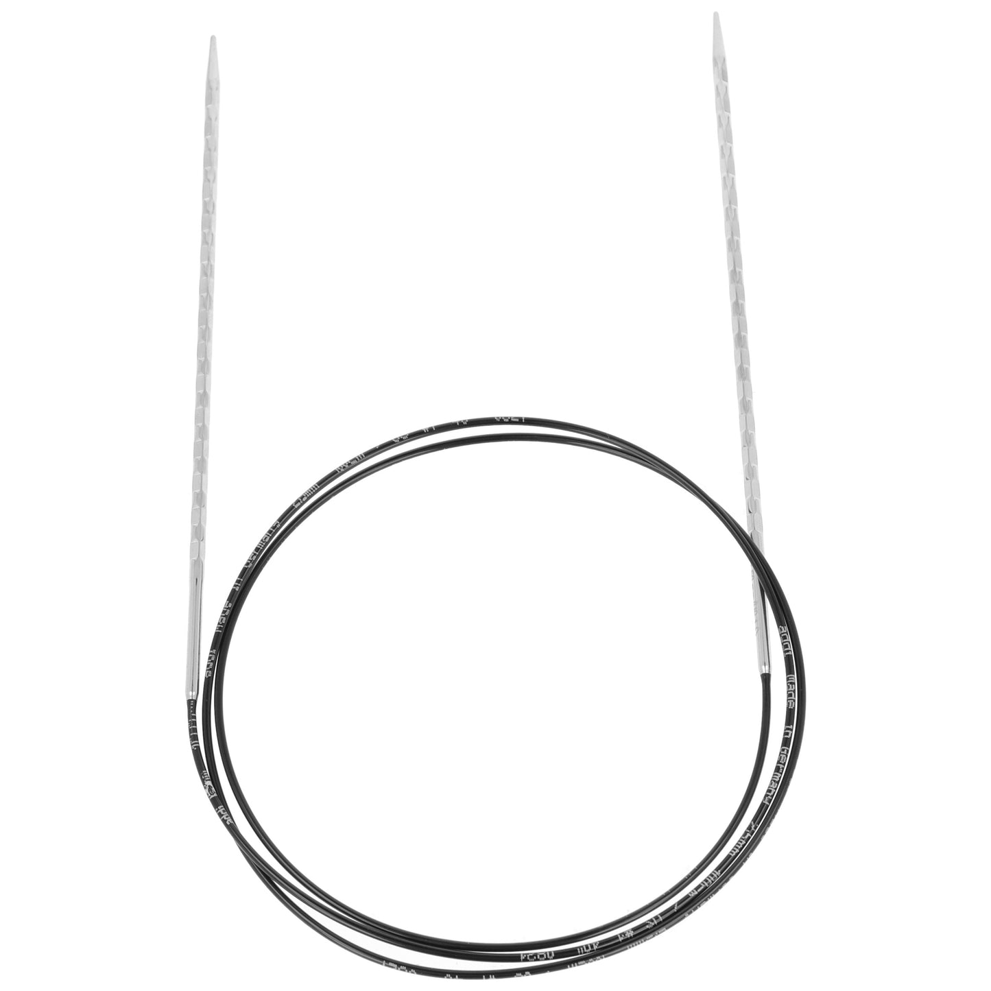 Aiguilles à tricoter circulaires en bronze blanc - Black Edition