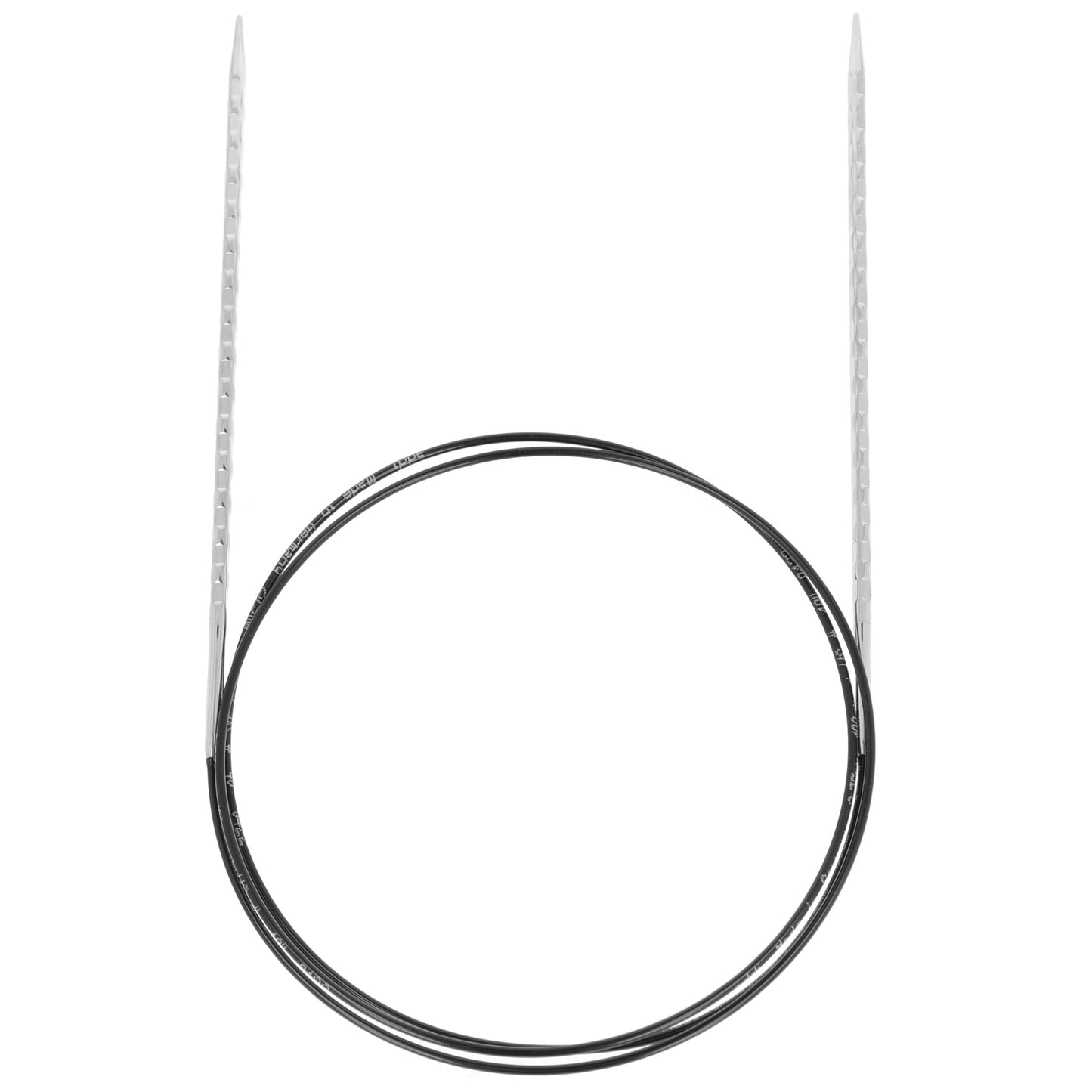 Aiguilles à tricoter circulaires en bronze blanc - Black Edition