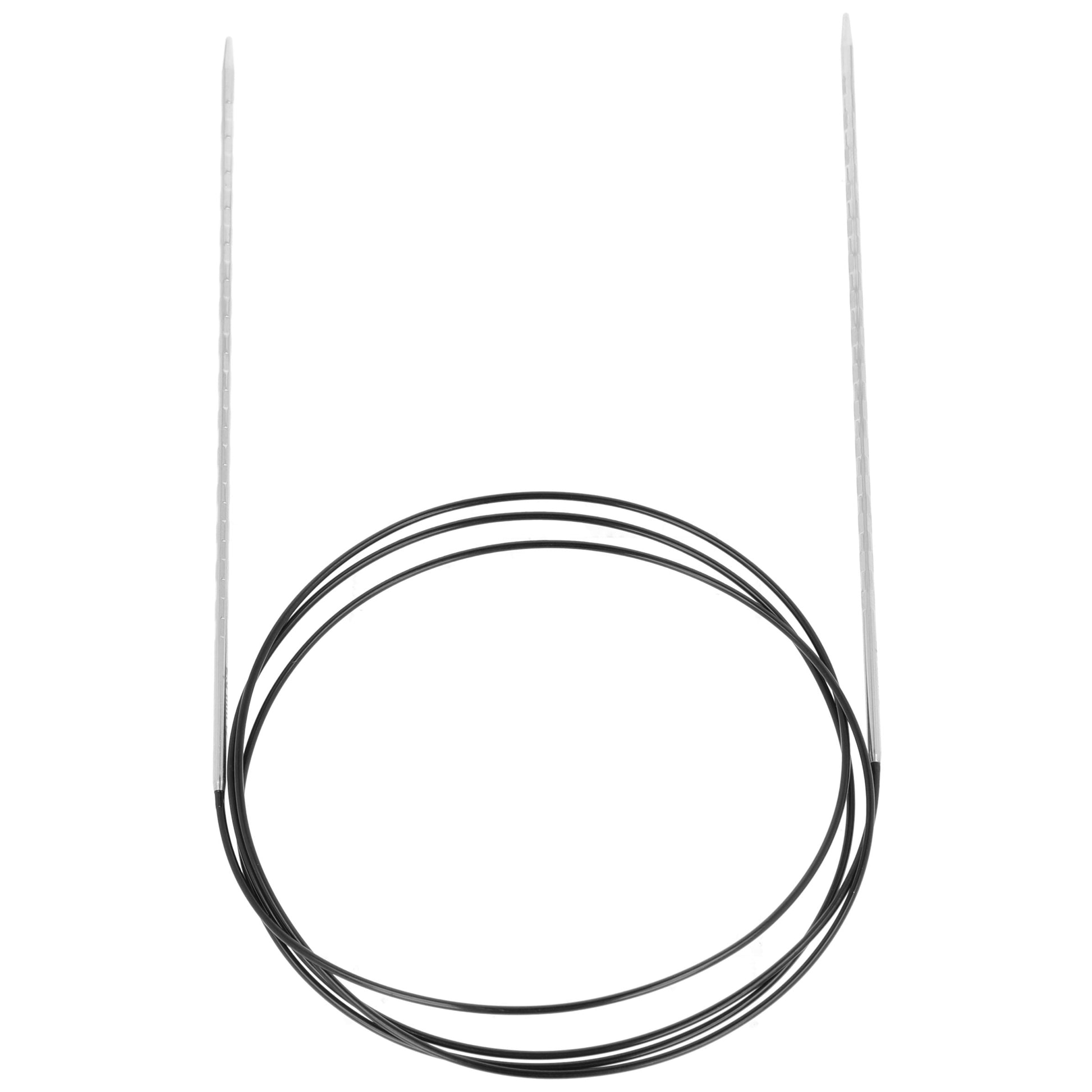 Aiguilles à tricoter circulaires en bronze blanc - Black Edition