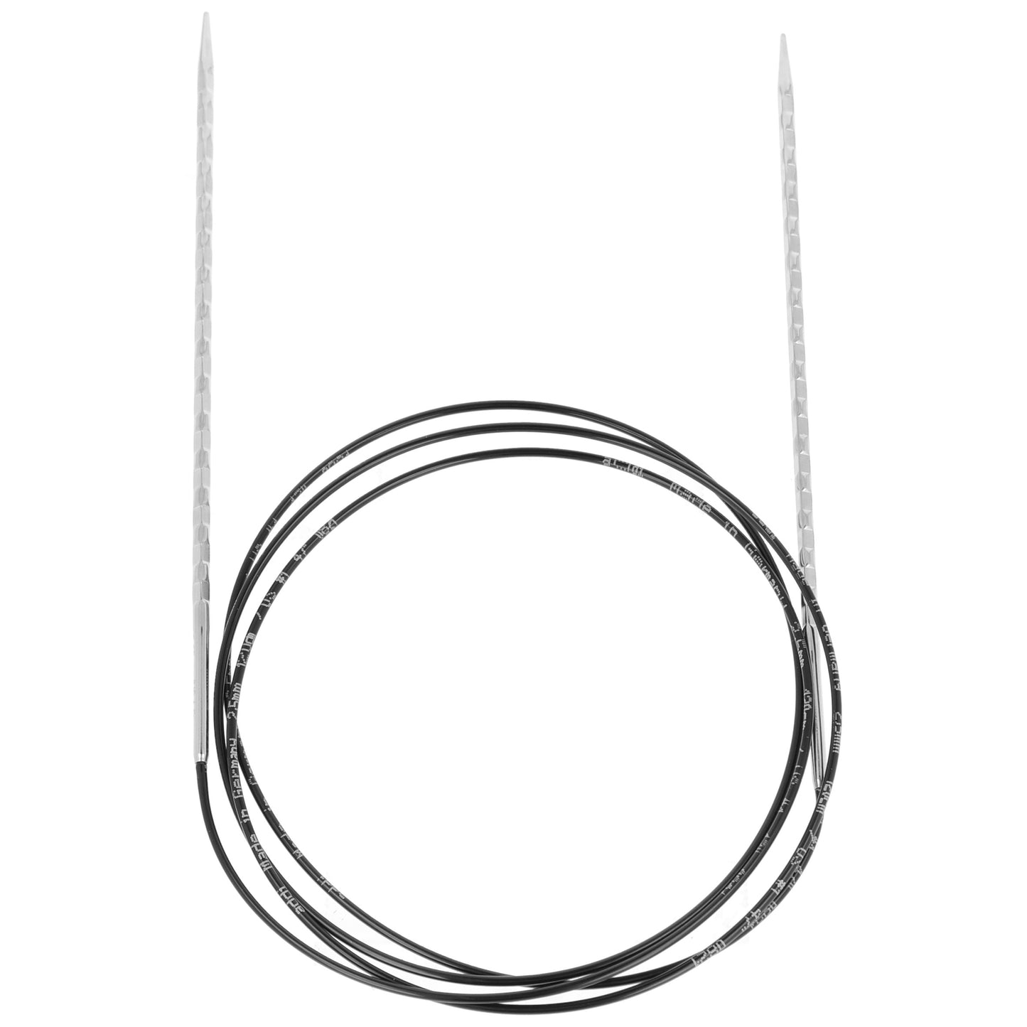 Aiguilles à tricoter circulaires en bronze blanc - Black Edition