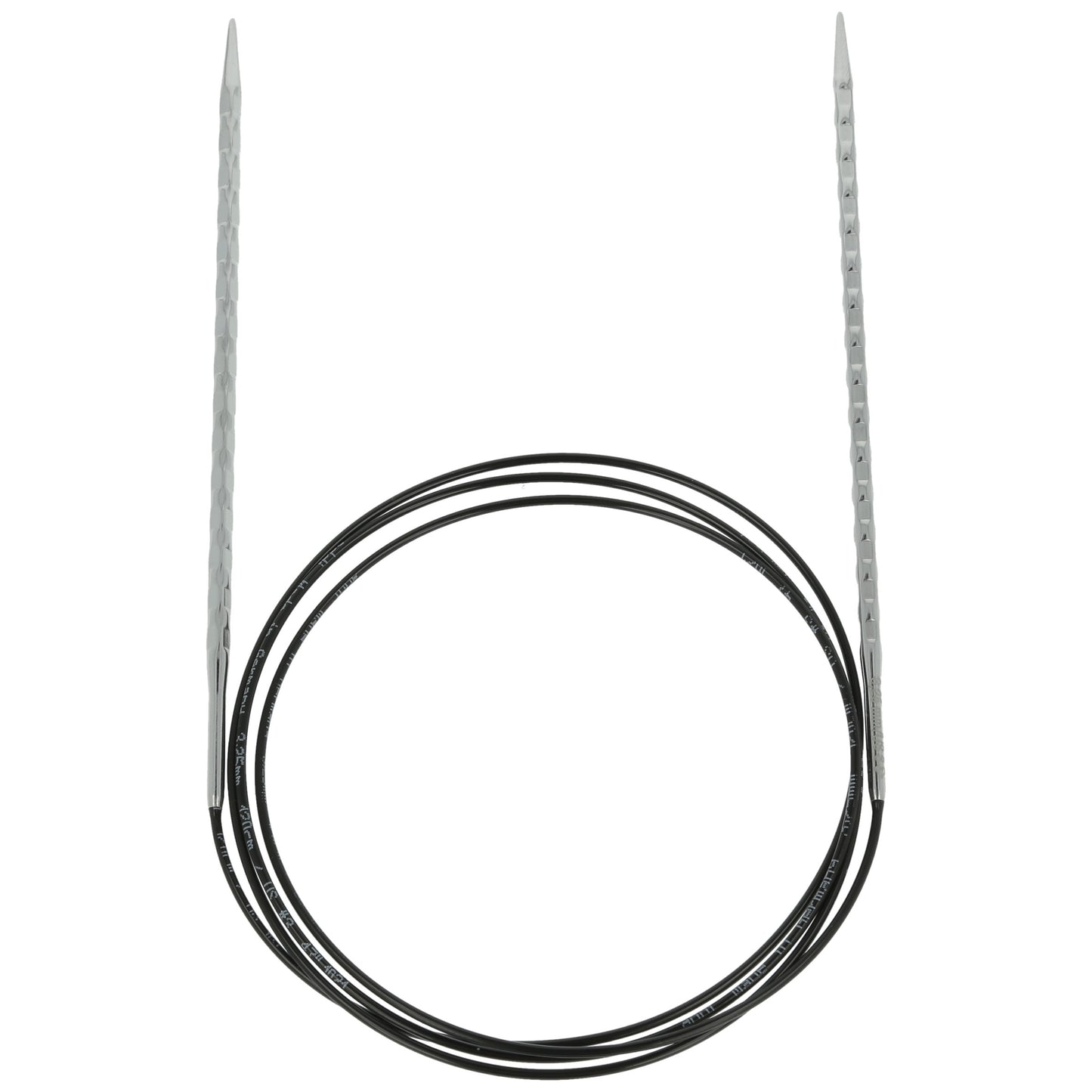 Aiguilles à tricoter circulaires en bronze blanc - Black Edition