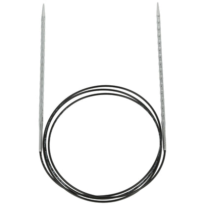 Aiguilles à tricoter circulaires en bronze blanc - Black Edition