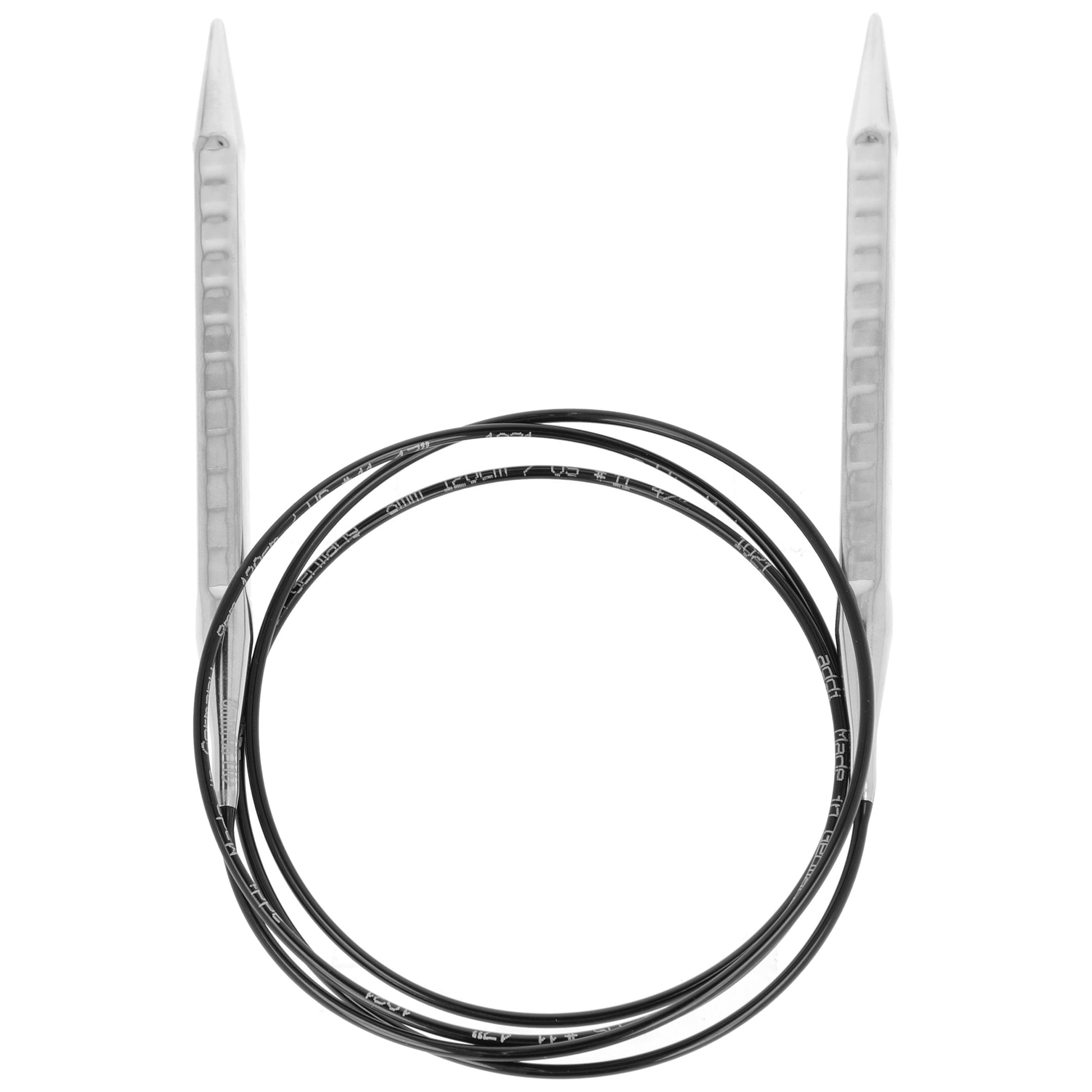 Aiguilles à tricoter circulaires en bronze blanc - Black Edition
