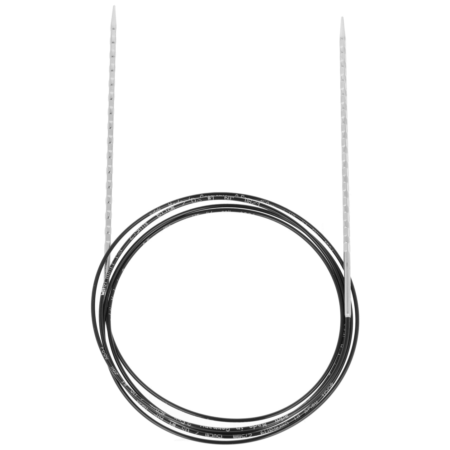 Aiguilles à tricoter circulaires en bronze blanc - Black Edition