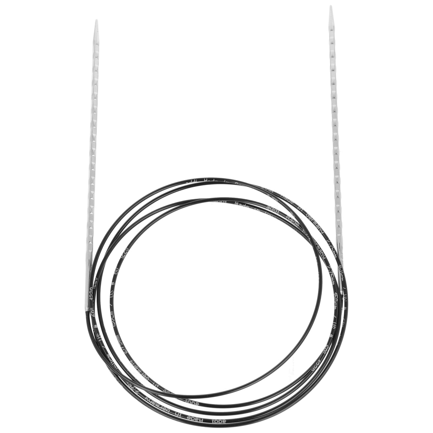 Aiguilles à tricoter circulaires en bronze blanc - Black Edition