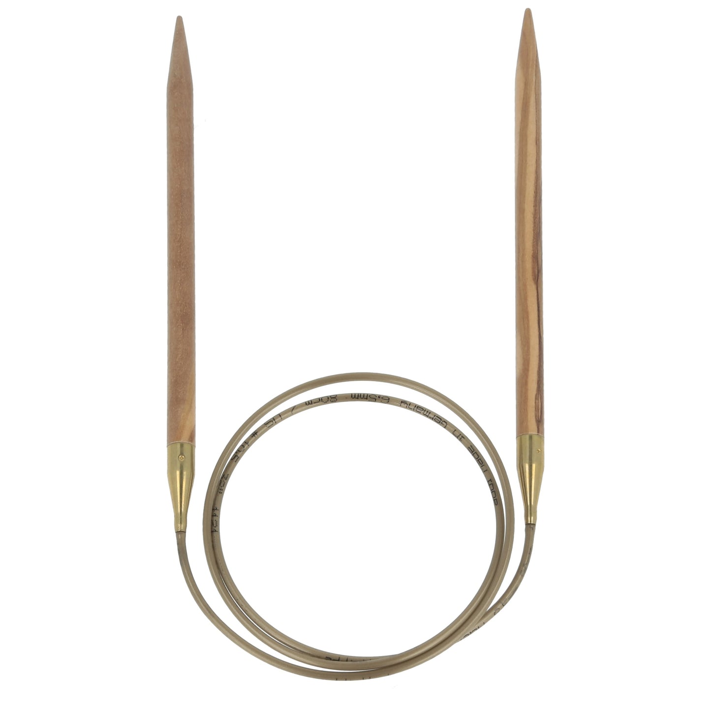 Aiguilles à tricoter circulaires en bois d'olives - addiNature