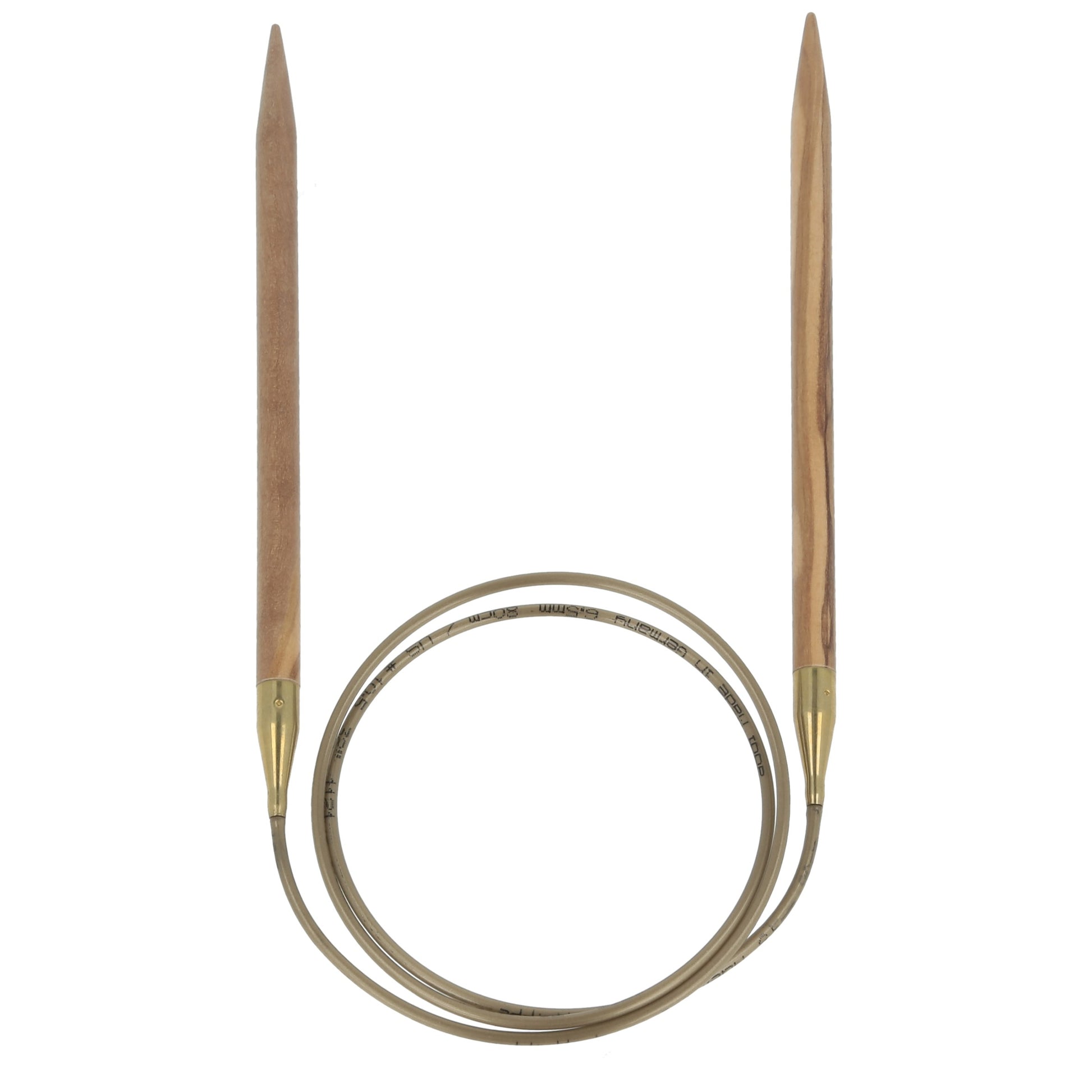 Aiguilles à tricoter circulaires en bois d'olives - addiNature