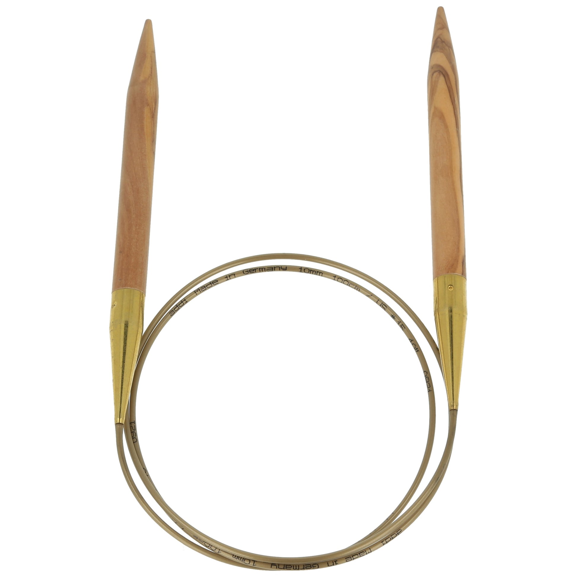 Aiguilles à tricoter circulaires en bois d'olives - addiNature