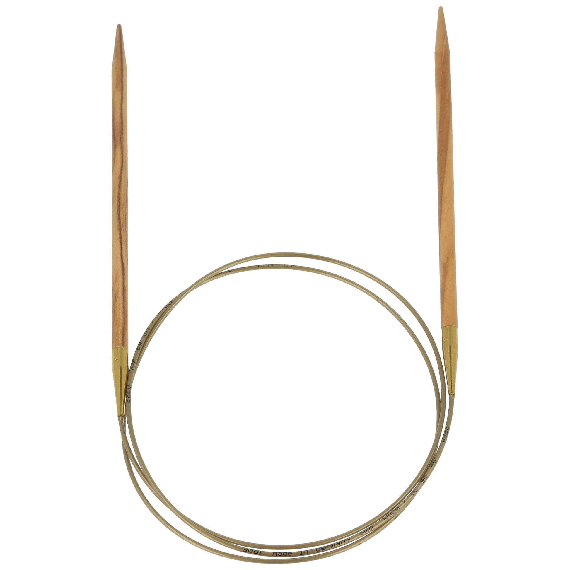 Aiguilles à tricoter circulaires en bois d'olives - addiNature