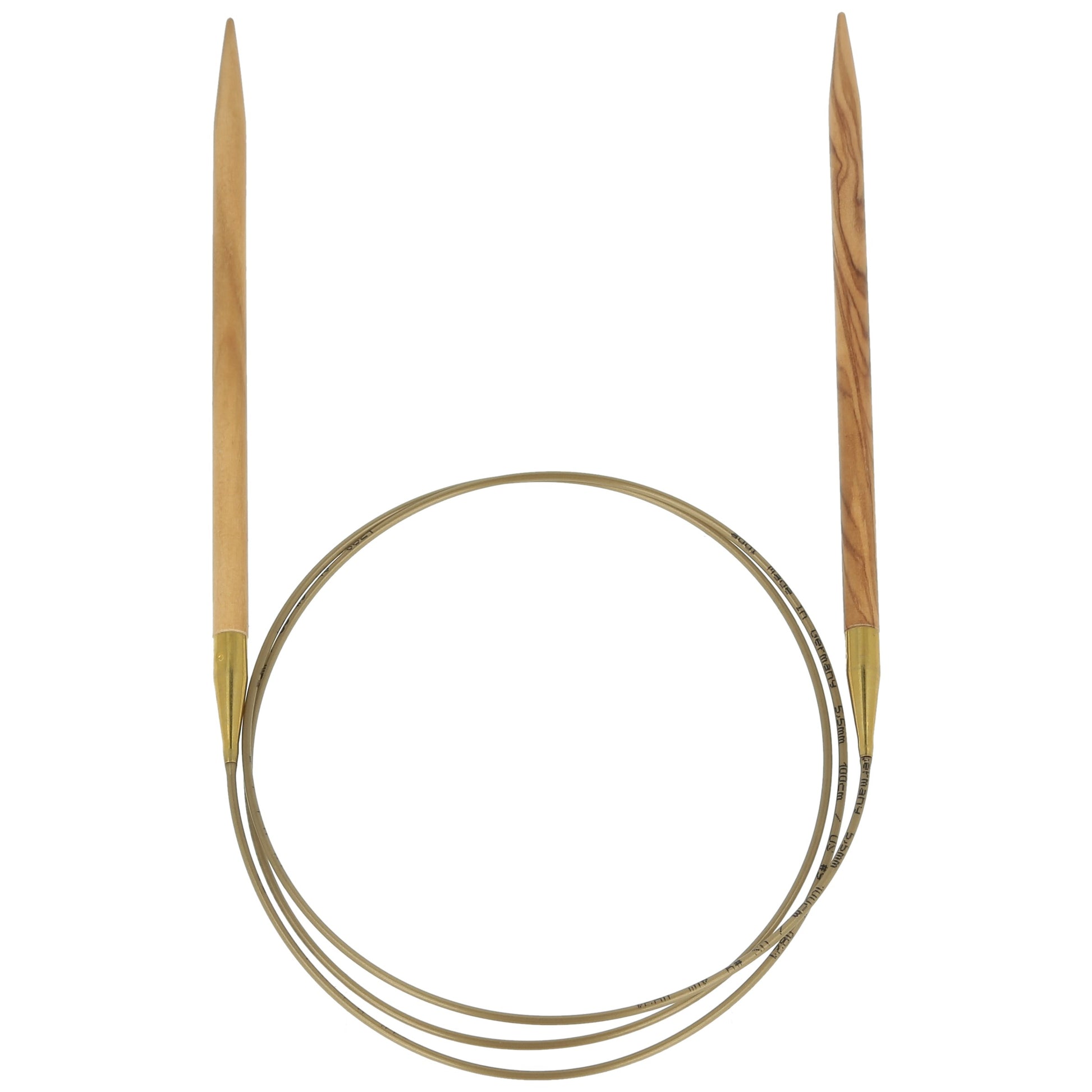 Aiguilles à tricoter circulaires en bois d'olives - addiNature