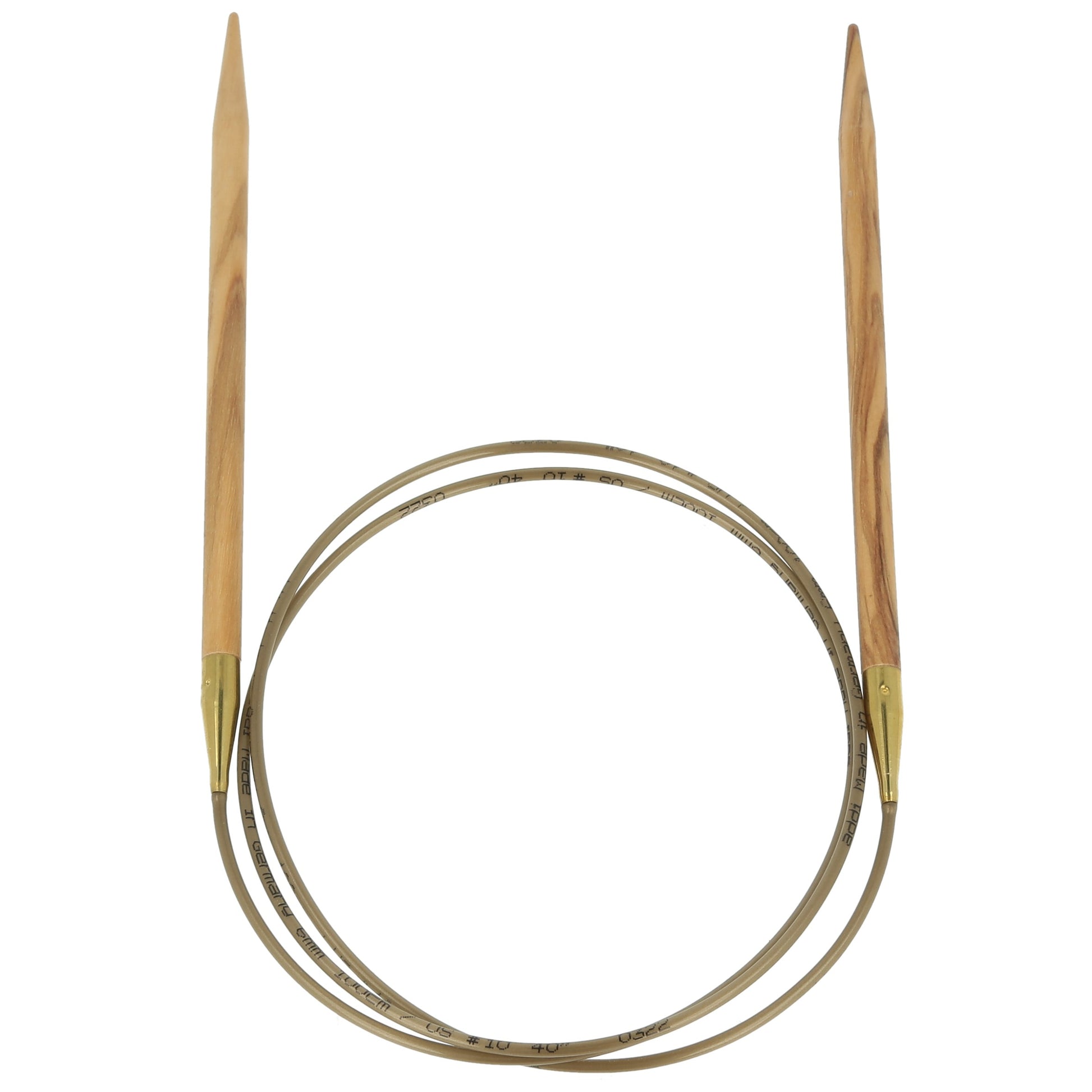 Aiguilles à tricoter circulaires en bois d'olives - addiNature