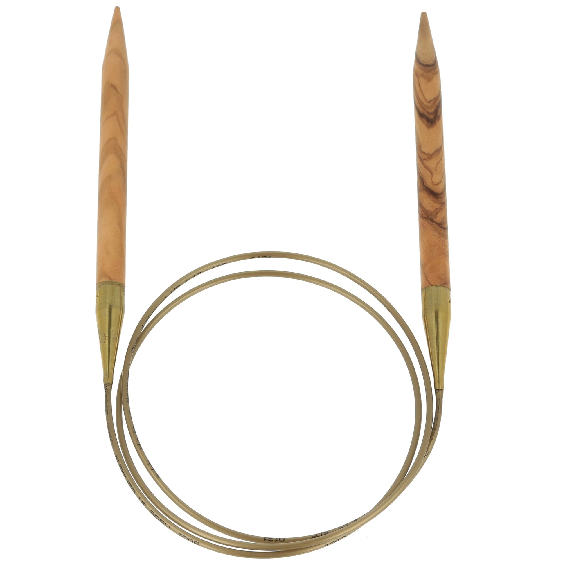 Aiguilles à tricoter circulaires en bois d'olives - addiNature