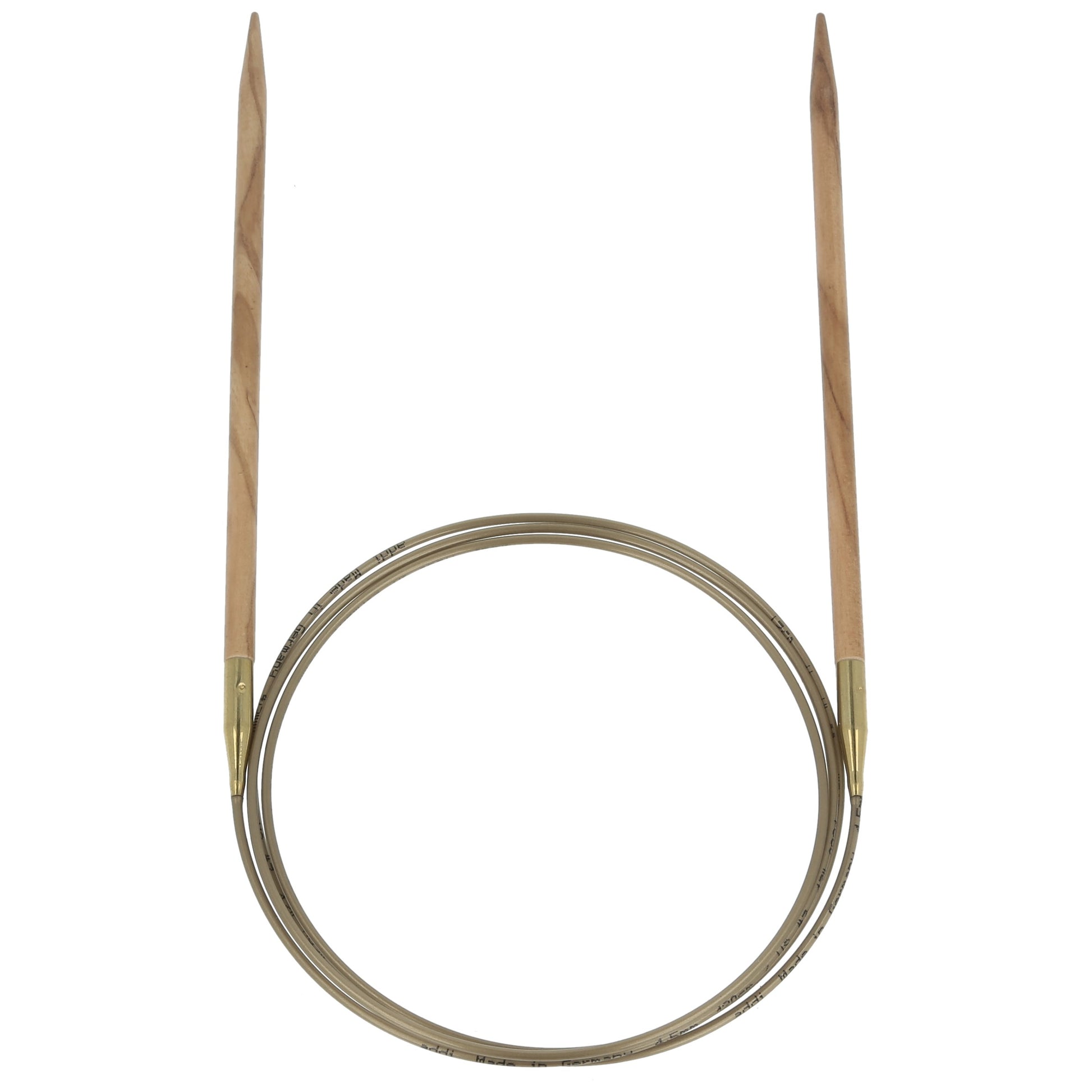 Aiguilles à tricoter circulaires en bois d'olives - addiNature