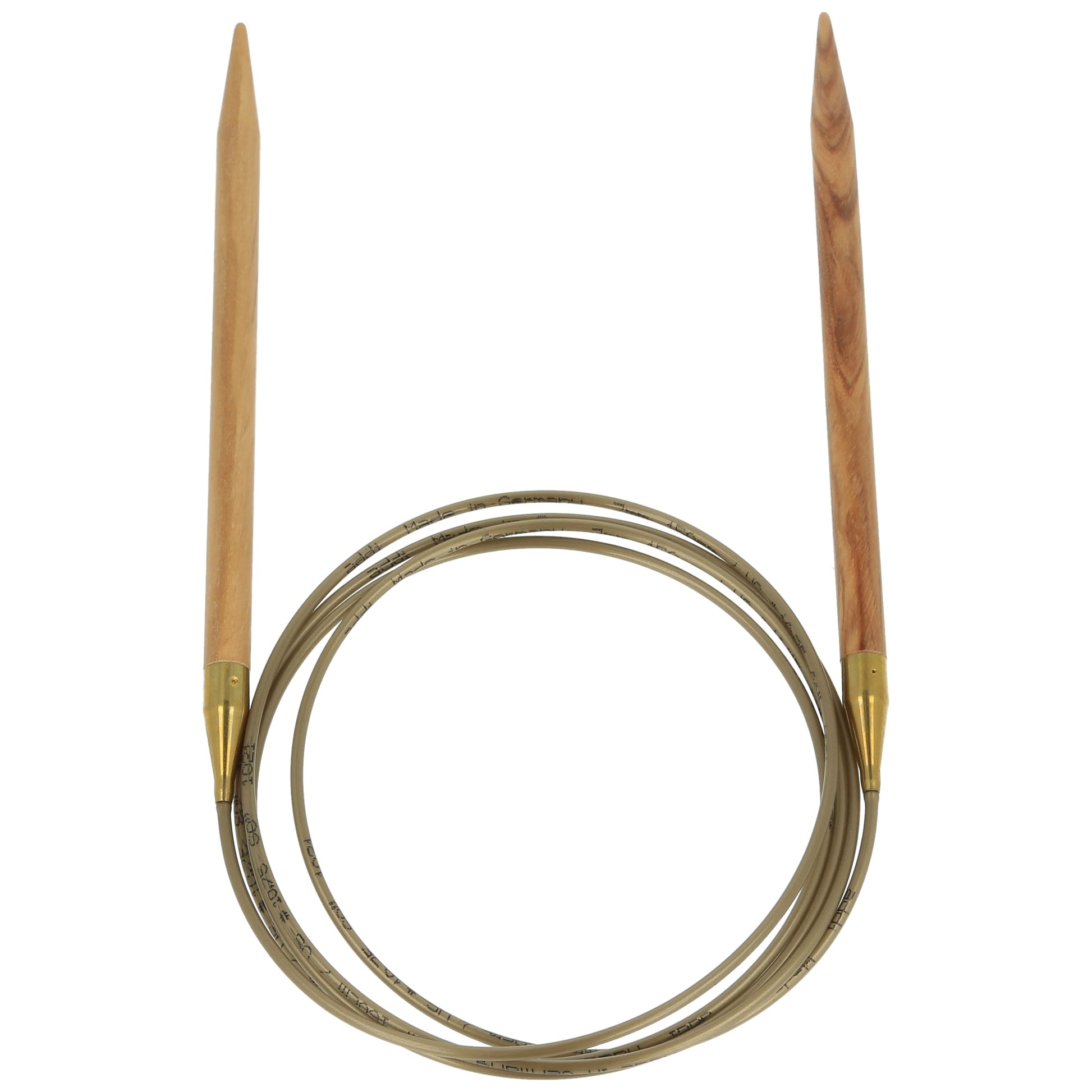 Aiguilles à tricoter circulaires en bois d'olives - addiNature