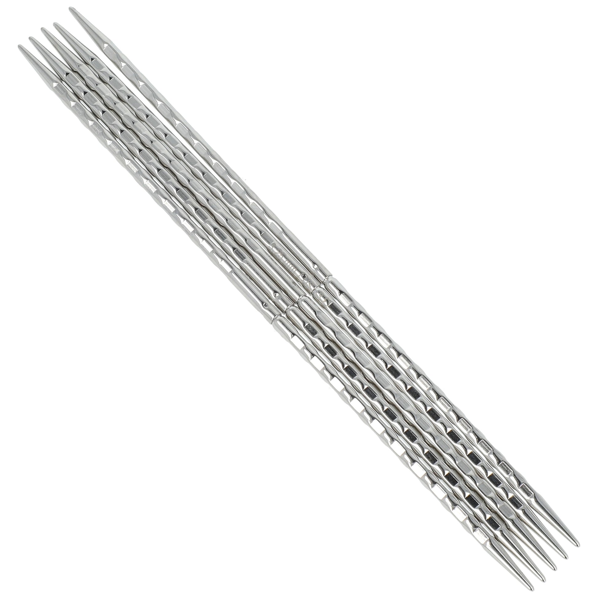 Aiguilles à tricoter doubles pointes en bronze blanc - addiNovel