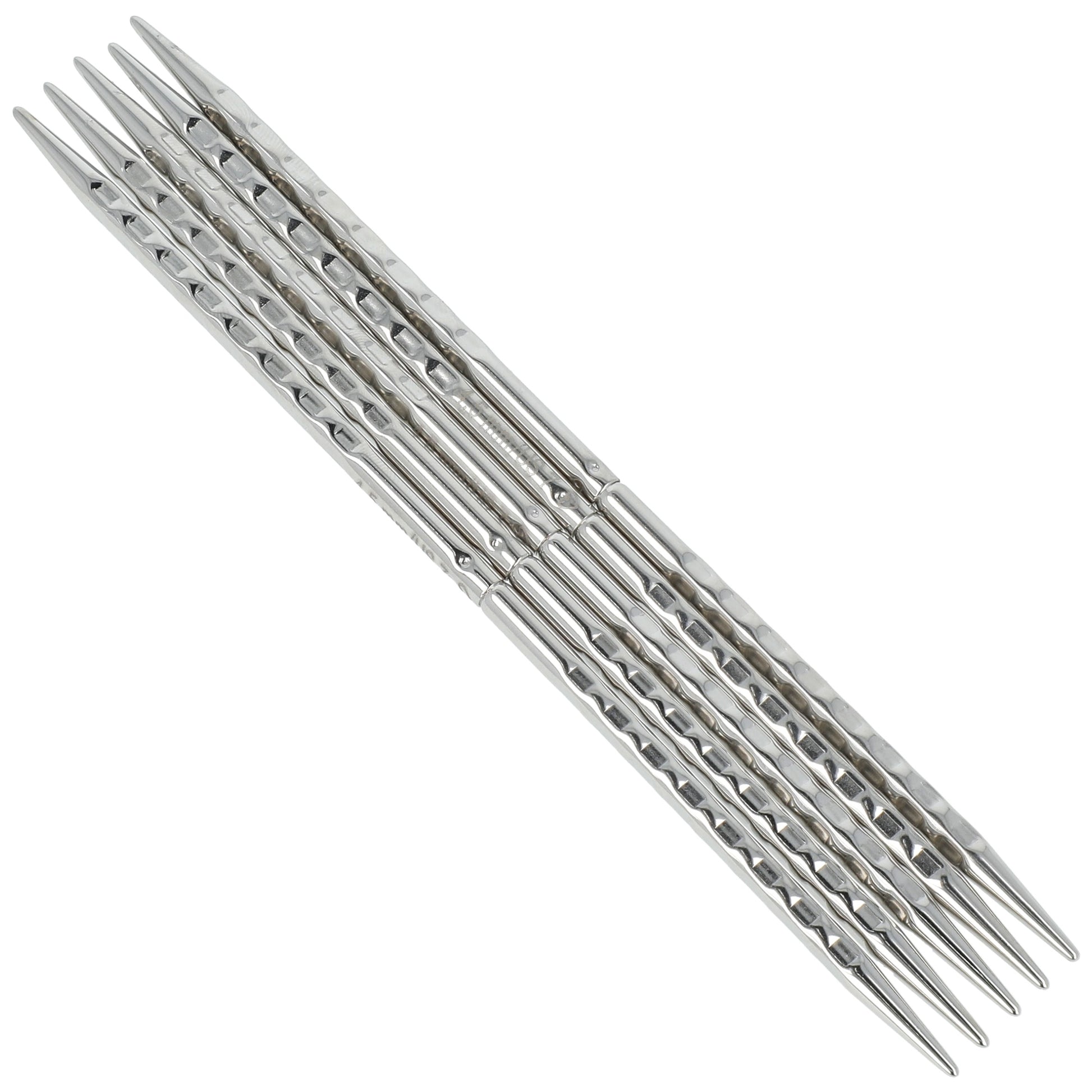Aiguilles à tricoter doubles pointes en bronze blanc - addiNovel