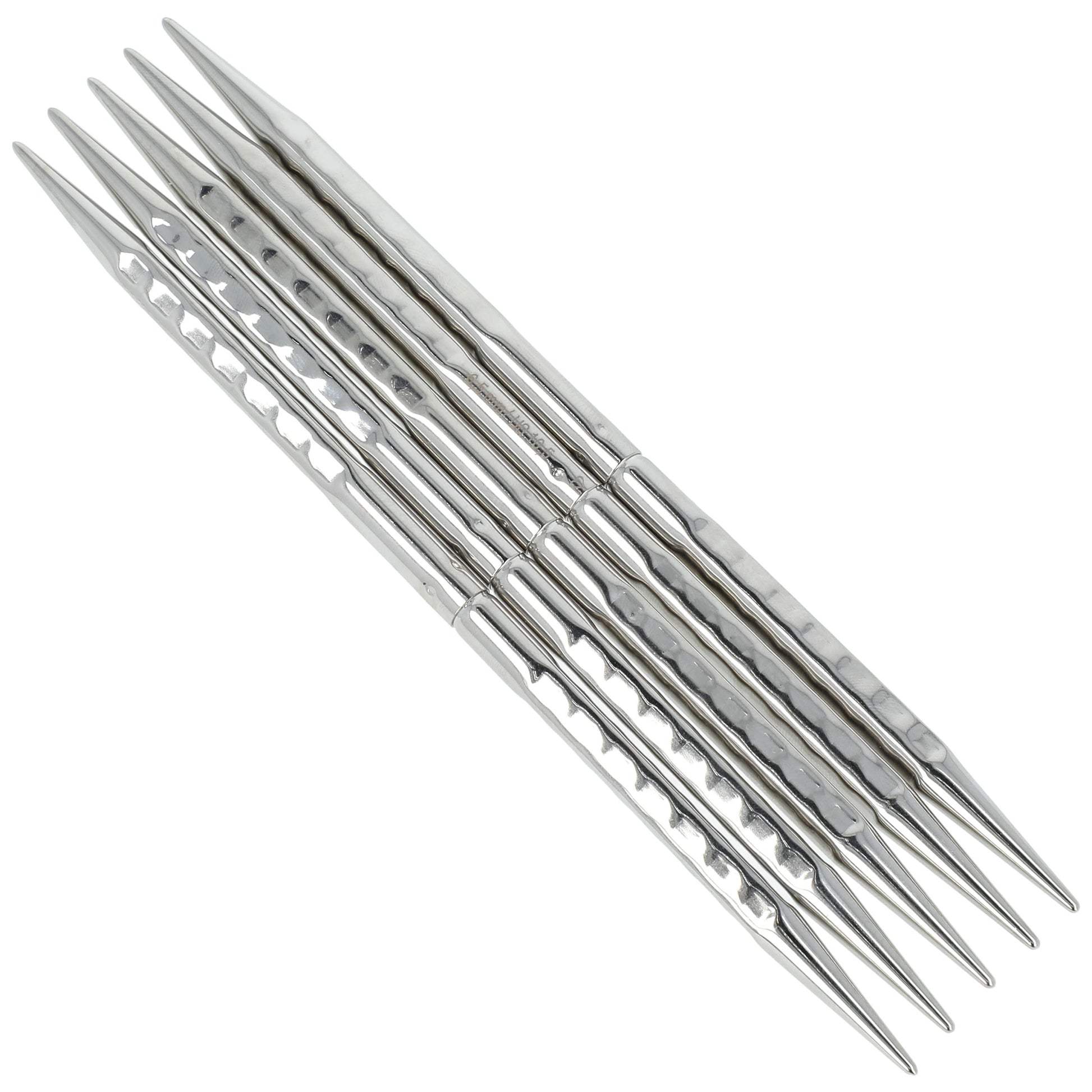 Aiguilles à tricoter doubles pointes en bronze blanc - addiNovel