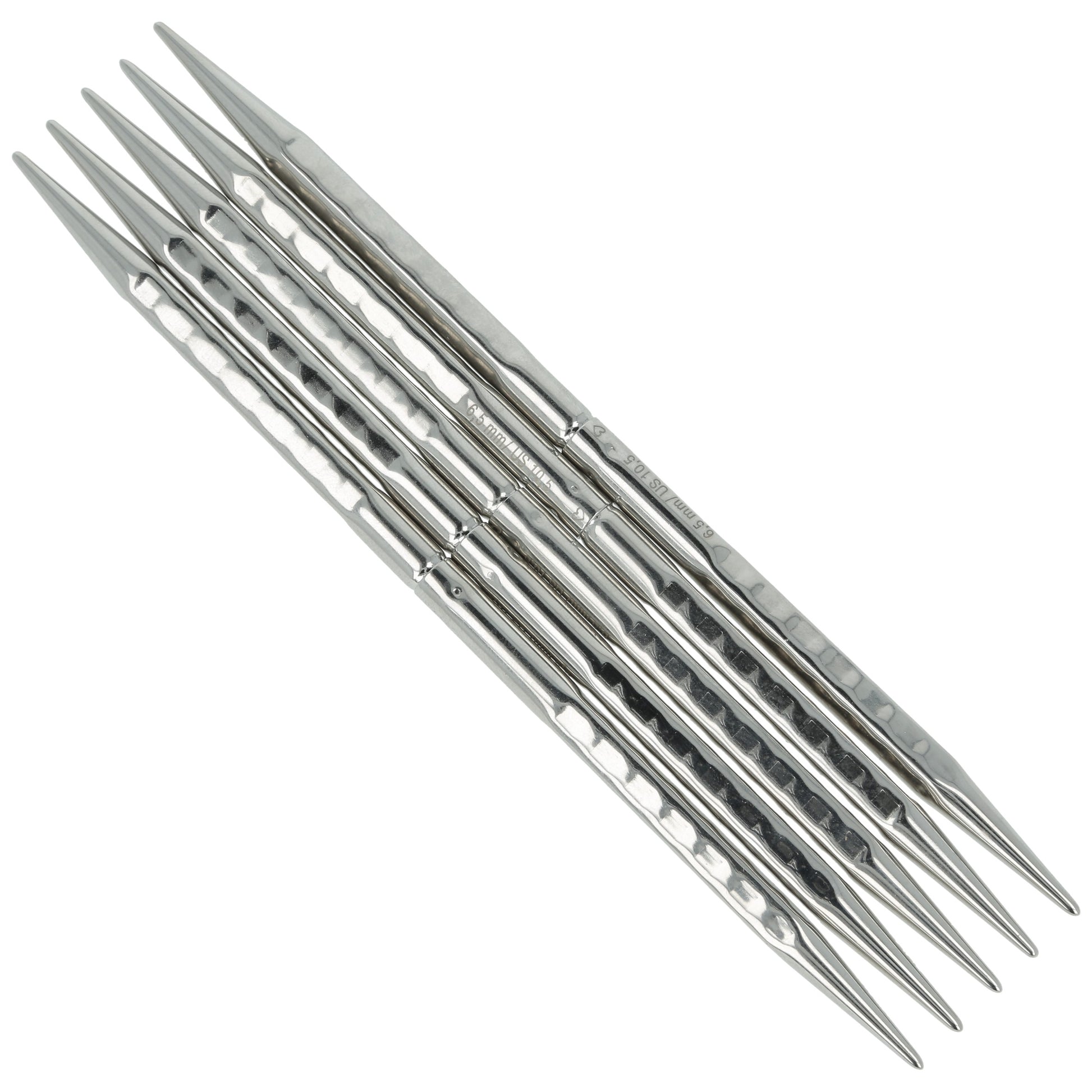 Aiguilles à tricoter doubles pointes en bronze blanc - addiNovel