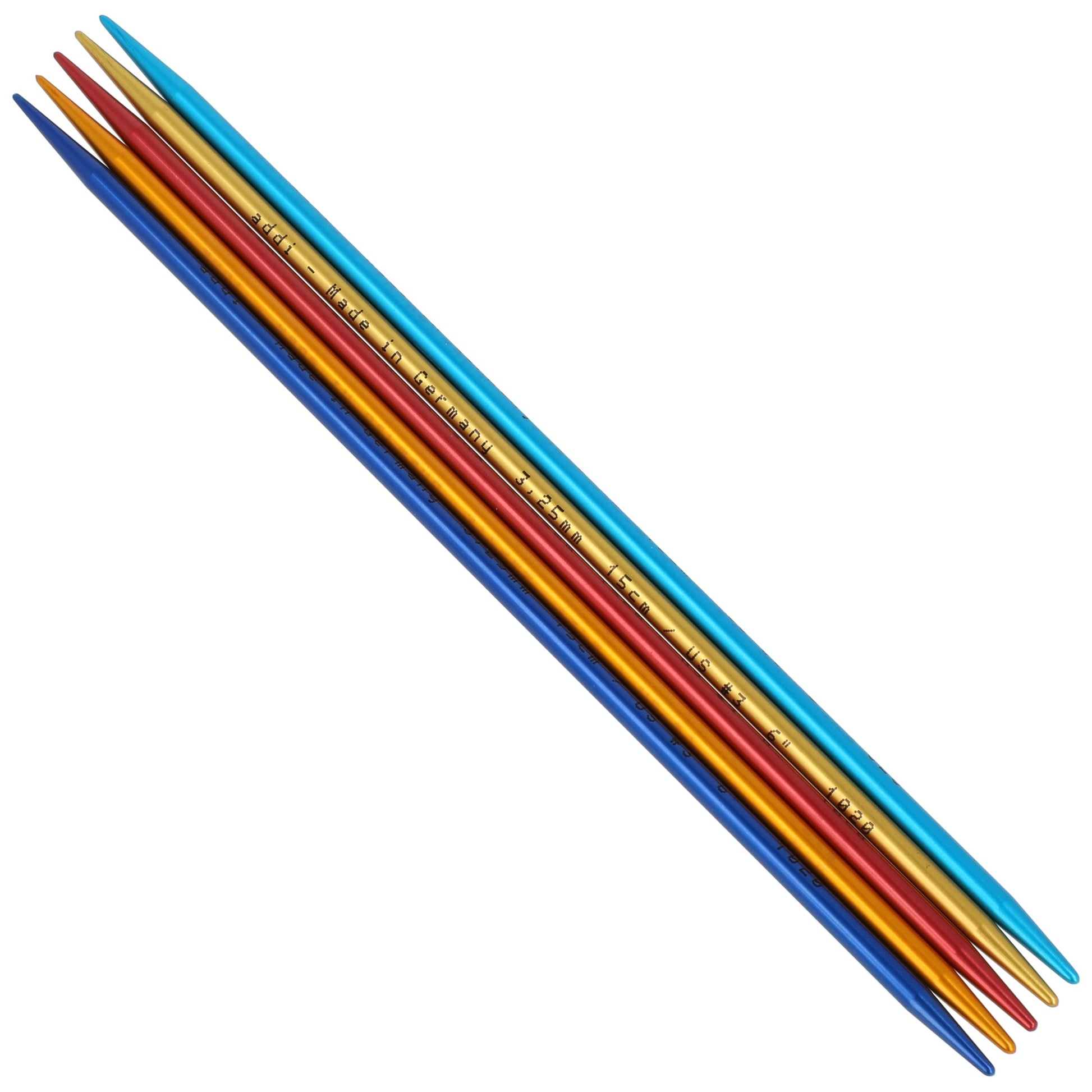 Aiguilles à tricoter doubles pointes en aluminium - addiColibri