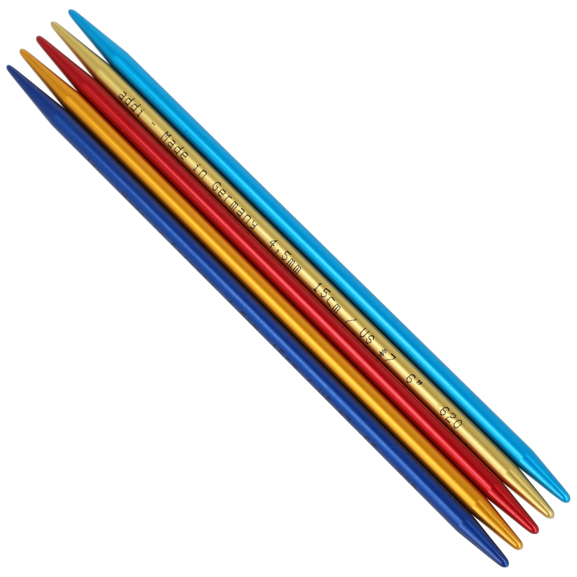 Aiguilles à tricoter doubles pointes en aluminium - addiColibri