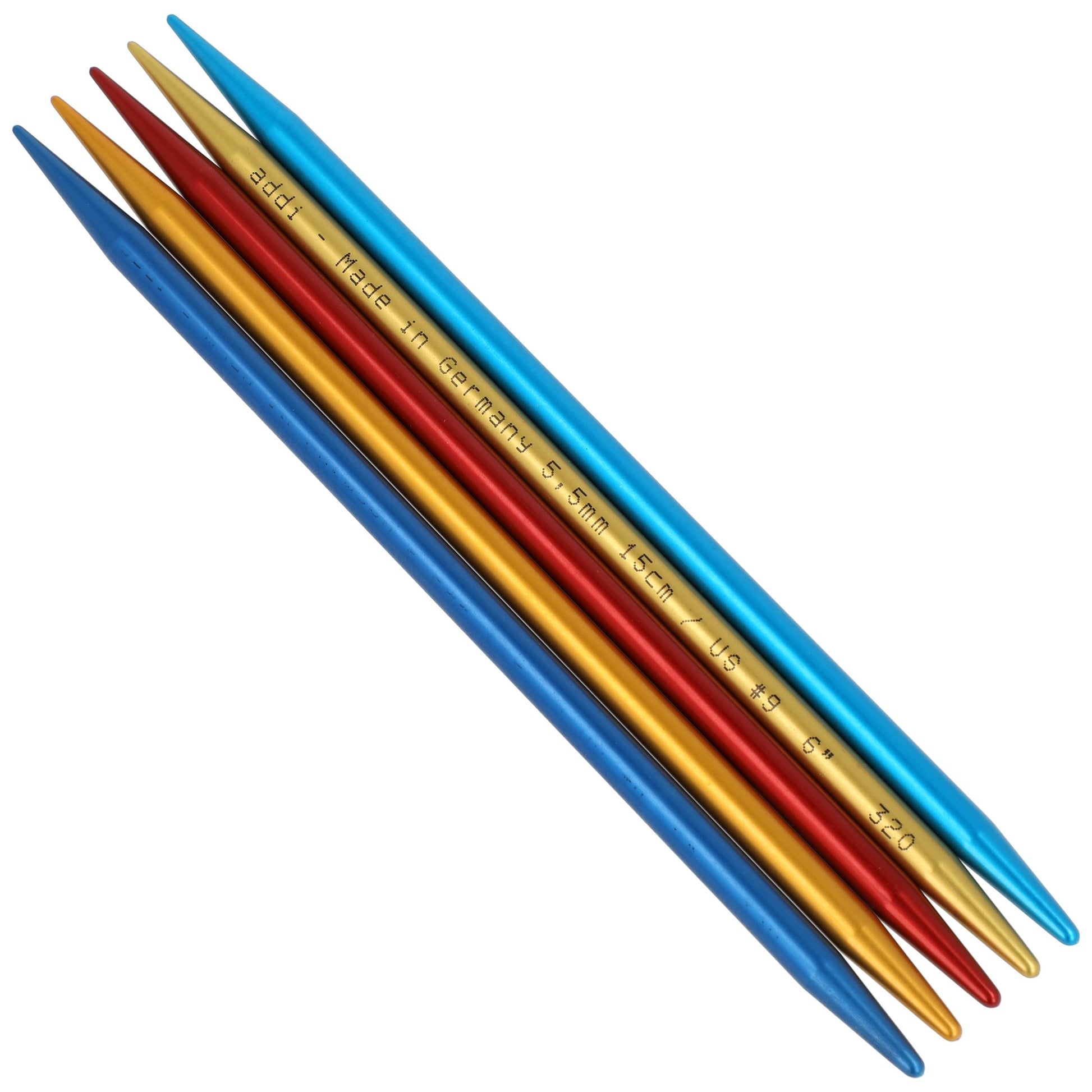 Aiguilles à tricoter doubles pointes en aluminium - addiColibri