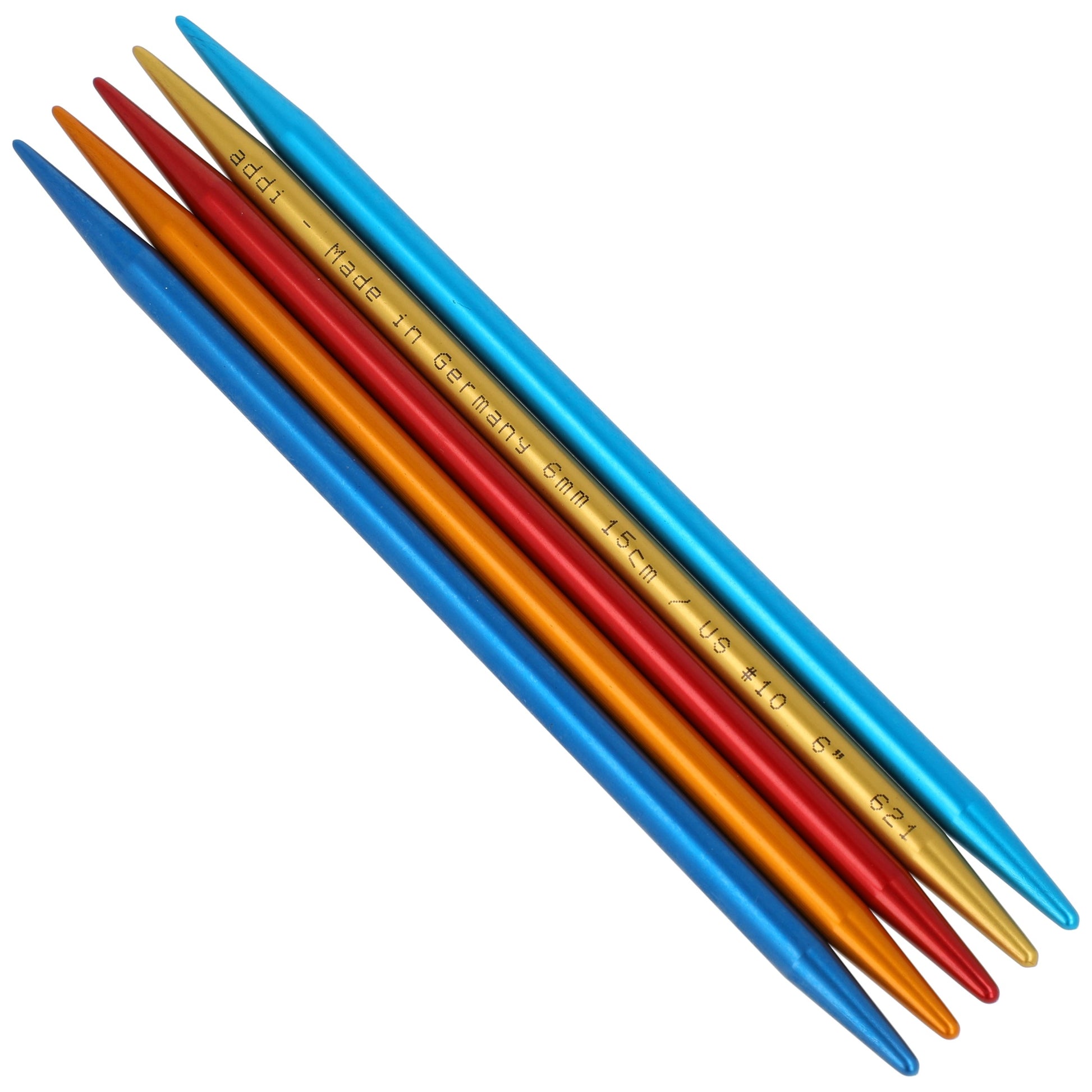 Aiguilles à tricoter doubles pointes en aluminium - addiColibri