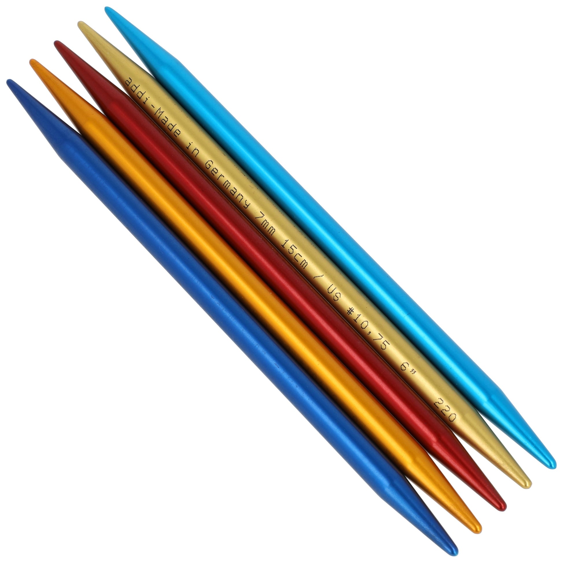 Aiguilles à tricoter doubles pointes en aluminium - addiColibri