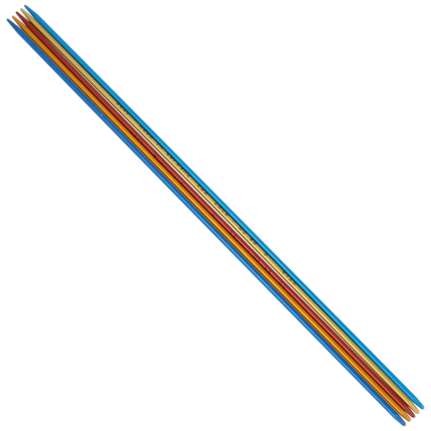Aiguilles à tricoter doubles pointes en aluminium - addiColibri
